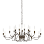 Hubbardton Forge Lisse 20 Light 44" Wide Chandelier Bronze