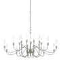Hubbardton Forge Lisse 20 Light 44" Wide Chandelier Sterling