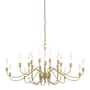 Hubbardton Forge Lisse 20 Light 44" Wide Chandelier Modern Brass