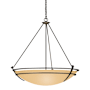 Hubbardton Forge Tryne 3 Light 36" Wide Pendant Dark Smoke / Sand