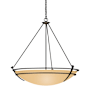 Hubbardton Forge Tryne 3 Light 36" Wide Pendant Black / Sand
