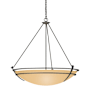 Hubbardton Forge Tryne 3 Light 36" Wide Pendant Natural Iron / Sand