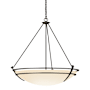 Hubbardton Forge Tryne 3 Light 36" Wide Pendant Oil Rubbed Bronze / White