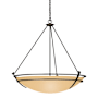 Hubbardton Forge Tryne 3 Light 36" Wide Pendant Oil Rubbed Bronze / Beige