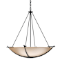 Hubbardton Forge Compass 3 Light 35" Wide Pendant Black / Sand