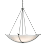 Hubbardton Forge Compass 3 Light 35" Wide Pendant Vintage Platinum / Opal