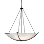Hubbardton Forge Compass 3 Light 35" Wide Pendant Oil Rubbed Bronze / Opal