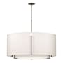 Hubbardton Forge Exos 3 Light 38" Wide Pendant Bronze / Flax