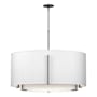 Hubbardton Forge Exos 3 Light 38" Wide Pendant Oil Rubbed Bronze / Natural Anna