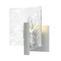 Hubbardton Forge Arc 8" Tall Bathroom Sconce Vintage Platinum