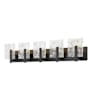 Hubbardton Forge Arc 5 Light 37" Wide Vanity Light Black