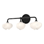 Hubbardton Forge Ume 3 Light 10" Tall Wall Sconce Black / Black