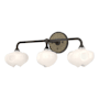 Hubbardton Forge Ume 3 Light 10" Tall Wall Sconce Oil Rubbed Bronze / Soft Gold