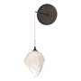 Hubbardton Forge Chrysalis 9" Tall Wall Sconce Oil Rubbed Bronze / White