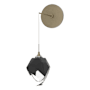 Hubbardton Forge Chrysalis 9" Tall Wall Sconce Soft Gold / Black