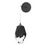 Hubbardton Forge Chrysalis 12" Tall Wall Sconce Black / Black / Clear