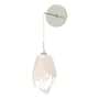Hubbardton Forge Chrysalis 12" Tall Wall Sconce Sterling / White