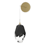Hubbardton Forge Chrysalis 12" Tall Wall Sconce Modern Brass / Black
