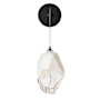Hubbardton Forge Chrysalis 12" Tall Wall Sconce Ink / White / Clear