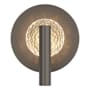 Hubbardton Forge Solstice 11" Tall Wall Sconce Dark Smoke