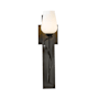 Hubbardton Forge Flora 19" Tall Wall Sconce Dark Smoke / Opal