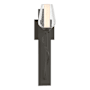 Hubbardton Forge Flora 19" Tall Wall Sconce Dark Smoke / Seedy