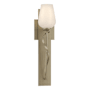 Hubbardton Forge Flora 19" Tall Wall Sconce Soft Gold / Opal