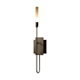 Hubbardton Forge Lisse 23" Tall Wall Sconce Dark Smoke