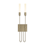 Hubbardton Forge Lisse 2 Light 23" Tall Wall Sconce Soft Gold