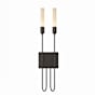 Hubbardton Forge Lisse 2 Light 23" Tall Wall Sconce Oil Rubbed Bronze