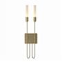 Hubbardton Forge Lisse 2 Light 23" Tall Wall Sconce Modern Brass