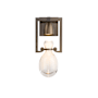 Hubbardton Forge Apothecary 15" Tall Wall Sconce Dark Smoke / Clear