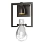 Hubbardton Forge Apothecary 15" Tall Wall Sconce Oil Rubbed Bronze / Clear