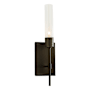 Hubbardton Forge Vela 16" Tall Wall Sconce Bronze / Clear