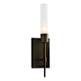 Hubbardton Forge Vela 16" Tall Wall Sconce Bronze / Frosted