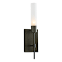 Hubbardton Forge Vela 16" Tall Wall Sconce Natural Iron / Frosted