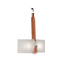 Hubbardton Forge Saratoga 2 Light 25" Tall Wall Sconce Black / Polished Nickel / Chestnut / Flax
