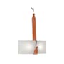 Hubbardton Forge Saratoga 2 Light 25" Tall Wall Sconce Black / Polished Nickel / Chestnut / Natural Anna