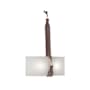 Hubbardton Forge Saratoga 2 Light 25" Tall Wall Sconce Black / Antique Brass / British Brown