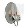 Hubbardton Forge Simple Lines 9" Tall Wall Sconce Sterling