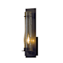 Hubbardton Forge New Town 18" Tall Wall Sconce with Customizable Glass Shade Bronze / Seedy