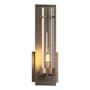 Hubbardton Forge New Town 13" Tall Wall Sconce Bronze / Seedy