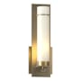Hubbardton Forge New Town 13" Tall Wall Sconce Soft Gold / Opal