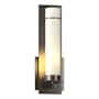 Hubbardton Forge New Town 13" Tall Wall Sconce Oil Rubbed Bronze / Opal