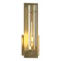 Hubbardton Forge New Town 13" Tall Wall Sconce Modern Brass / Seedy