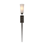 Hubbardton Forge Sweeping Taper 28" Tall Wall Sconce with Customizable Glass Shade Oil Rubbed Bronze / Opal