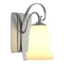 Hubbardton Forge Scroll 10" Tall Wall Sconce Vintage Platinum / Opal