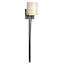 Hubbardton Forge Formae 30" Tall Wall Sconce with Customizable Glass Shade Dark Smoke / Opal