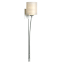 Hubbardton Forge Formae 30" Tall Wall Sconce with Customizable Glass Shade Vintage Platinum / Opal