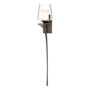 Hubbardton Forge Antasia 27" Tall Wall Sconce Bronze / Clear